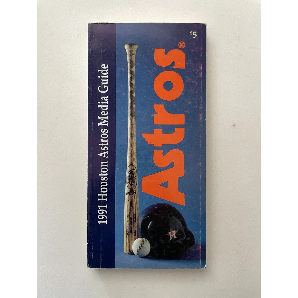 1991 Houston Astros MLB Baseball Official Media Guide Vintage Publication